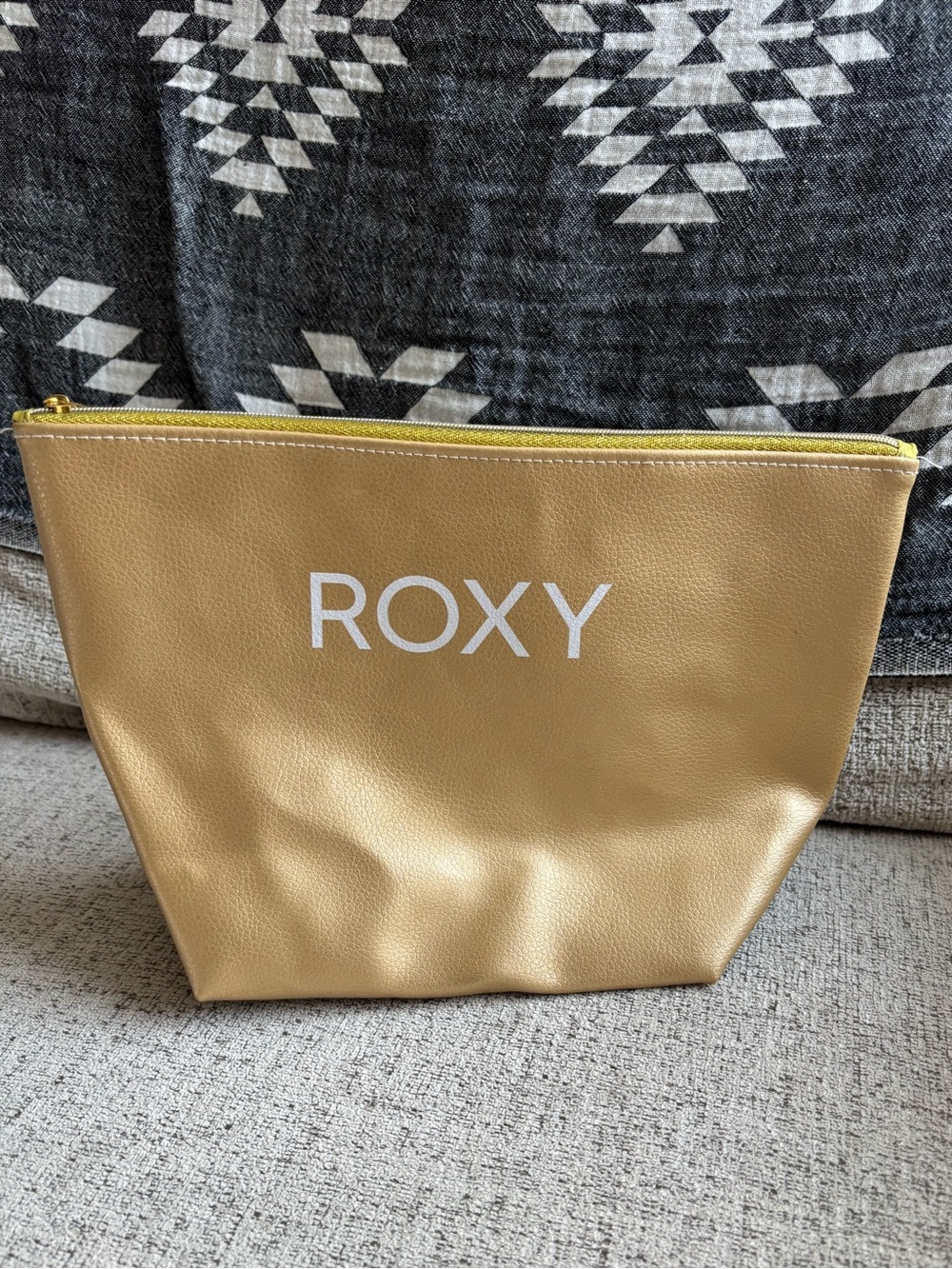 Roxy Gold Cosmetic Bag